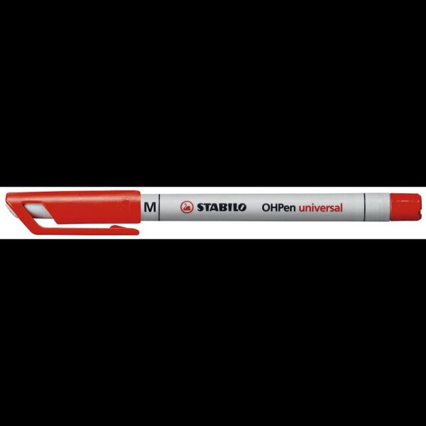 STABILO OHPen universal Folienstifte rot 1,0 mm non-permanent, 10 St.