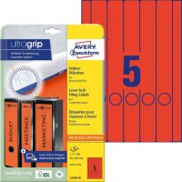 AVERY Zweckform Ordneretiketten L4748-20 rot, 20 Blatt