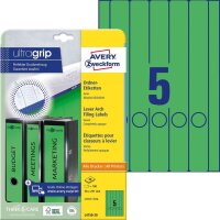 AVERY Zweckform Ordneretiketten L4750-20 grün, 20 Blatt