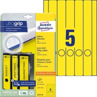 AVERY Zweckform Ordneretiketten L4751-20 gelb, 20 Blatt