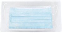 tarifold Maskentaschen antimikrobiell DIN lang transparent genarbt 0,12 mm, 6 St.