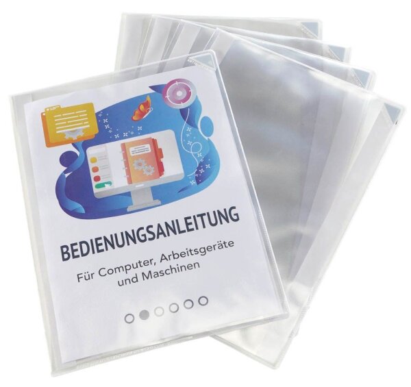 tarifold Dokumentenhüllen selbstklebend Kang easy clic transparent A4, 5 St.