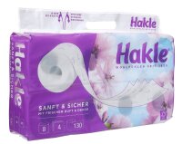 Hakle Toilettenpapier Sanft & Sicher 4-lagig, 8 Rollen