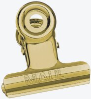 MAUL Foldbackklammern gold 3,0 cm, 10 St.
