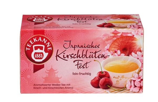 TEEKANNE Japanisches Kirschblütenfest Tee 20 Portionen