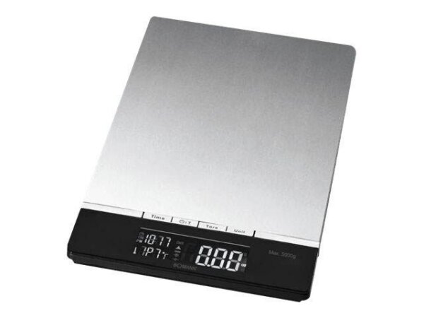 BOMANN Küchenwaage KW 1421 CB silber für max. 5,0 kg