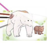 DEPESCHE Wildtiere Durchpaus Bastelbuch, 1 St.