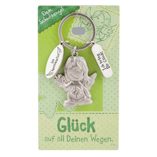 DEPESCHE Schlüsselanhänger 004 Schutzengel silber