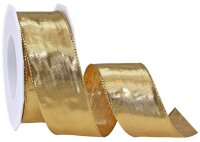 PRÄSENT Geschenkband Devon glänzend gold 40,0...