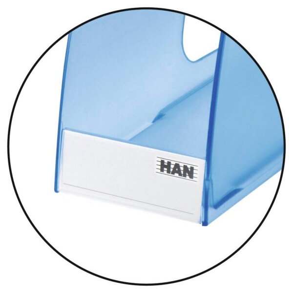 HAN Beschriftungsschilder mit Clip transparent, 10 St.
