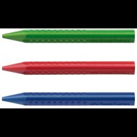 FABER-CASTELL Jumbo Wachsmalstifte farbsortiert, 12 St.