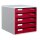 LEITZ Schubladenbox Post Set  bordeaux 52800028, DIN A4 mit 5 Schubladen, 1 St.