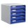 LEITZ Schubladenbox Post Set  blau 52800035, DIN A4 mit 5 Schubladen, 1 St.