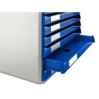 LEITZ Schubladenbox Form Set  blau 52810035, DIN A4 mit...