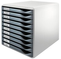 LEITZ Schubladenbox Form Set  dunkelgrau 52810089, DIN A4...
