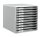 LEITZ Schubladenbox Form Set  dunkelgrau 52810089, DIN A4 mit 10 Schubladen, 1 St.