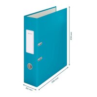 LEITZ Cosy Soft-Touch Ordner sanftes blau Karton 8,0 cm DIN A4, 1 St.