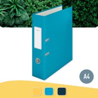 LEITZ Cosy Soft-Touch Ordner sanftes blau Karton 8,0 cm DIN A4, 1 St.