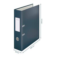 LEITZ Cosy Soft-Touch Ordner samtgrau Karton 8,0 cm DIN A4, 1 St.
