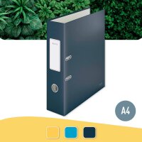 LEITZ Cosy Soft-Touch Ordner samtgrau Karton 8,0 cm DIN A4, 1 St.