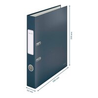 LEITZ Cosy Soft-Touch Ordner samtgrau Karton 5,2 cm DIN A4, 1 St.