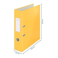 LEITZ Cosy Soft-Touch Ordner warmes gelb Karton 8,0 cm DIN A4, 1 St.