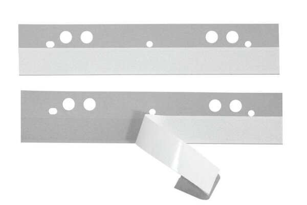 Probeco Heftstreifen, selbstklebend transparent Kunststoff, 50 St.