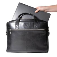Exacompta Laptoptasche Exactive Leder schwarz 17437E bis 39,6 cm (15,6 Zoll)