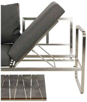 greemotion Loungegruppe Boston anthrazit, silber Metall, 15-teilig