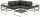 greemotion Loungegruppe Boston anthrazit, silber Metall, 15-teilig