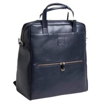 Exacompta Laptop-Rucksack Lady Exactive Leder blau bis 35,6 cm (14 Zoll)