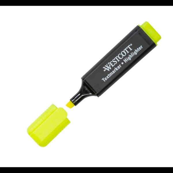 WESTCOTT Textmarker gelb, 1 St.