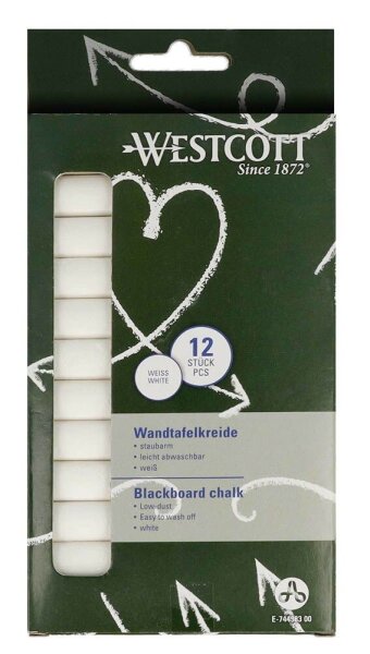 WESTCOTT Kreide farbsortiert 12 St.