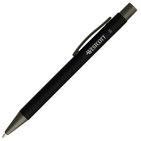 WESTCOTT Kugelschreiber XB-Primesoft schwarz, Schreibfarbe: blau, 1 St.