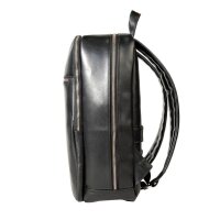 Exacompta Laptop-Rucksack Exactive Leder schwarz