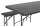 Garden Pleasure Sitzgruppe Ventana, schwarz Kunststoff, Metall, 3-teilig  ( 304723 )