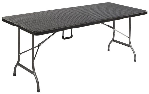 Garden Pleasure Gartentisch Ventana schwarz rechteckig 180,0 x 75,0 x 72,0 cm