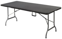 Garden Pleasure Gartentisch Ventana schwarz rechteckig...