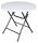 Garden Pleasure Gartentisch Mufaro schwarz, weiß rund 80,0 x 80,0 x 73,5 cm