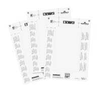 DURABLE Einsteckschilder für Namensschilder Badgemaker 21,0 x 6,1 cm, 20 St.