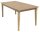 Garden Pleasure Gartentisch Visalia braun rechteckig 180,0 x 90,0 x 75,0 cm