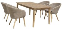 Garden Pleasure Sitzgruppe Visalia taupe, braun...