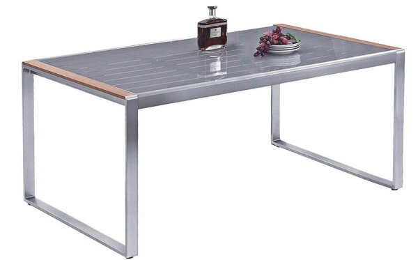 Garden Pleasure Gartentisch Ava grau rechteckig 160,0 x 90,0 x 74,0 cm