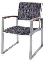 Garden Pleasure Sitzgruppe Ava, silber Kunststoff, Metall, 5-teilig