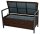 Garden Pleasure Gartenbank Ferrara 970304 coffee Kunststoff 117,0 cm