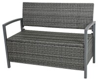 Garden Pleasure Gartenbank Ferrara 970303 dunkelgrau...