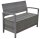 Garden Pleasure Gartenbank Ferrara 970303 dunkelgrau Kunststoff 117,0 cm