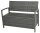 Garden Pleasure Gartenbank Ferrara 970303 dunkelgrau Kunststoff 117,0 cm