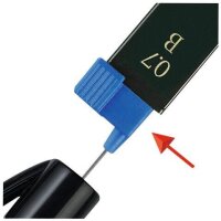 FABER-CASTELL SUPER-POLYMER Feinminen-Bleistiftminen schwarz HB 0,7 mm, 12 St.