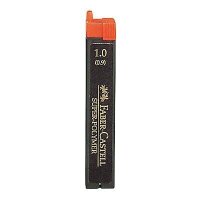 FABER-CASTELL SUPER-POLYMER Feinminen-Bleistiftminen schwarz HB 1,0 mm, 12 St.